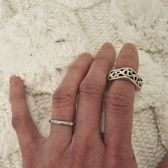 Brighton Silver Square Ring - Picture 3 of 4